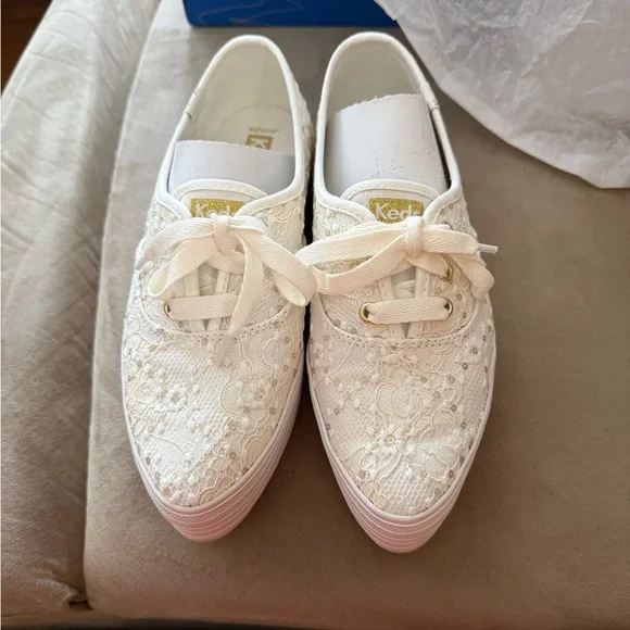 Keds Shoes Brand New Womens Keds Point Lace Celebration Lace